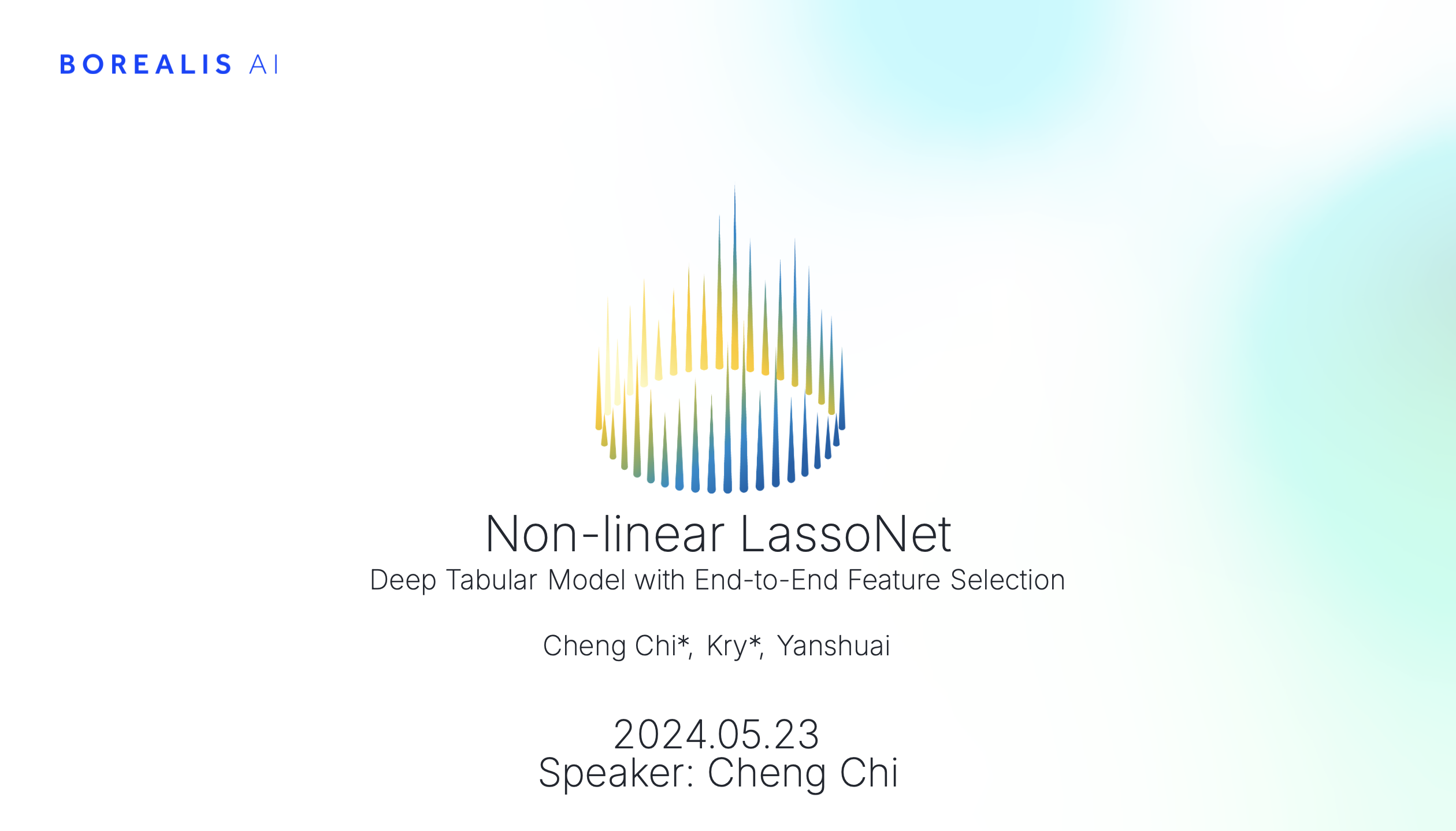 Borealis AI presentation: Non-linear LassoNet - Deep Tabular Model with End-to-End Feature Selection